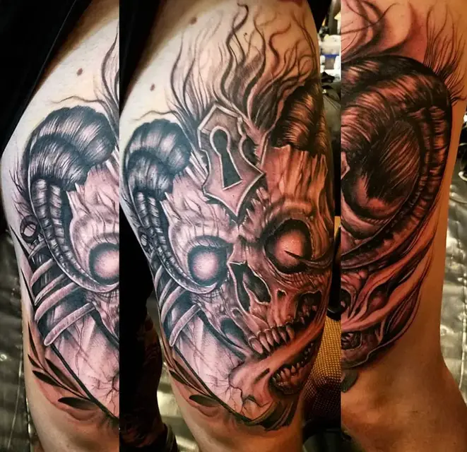 Tattoo by Scott Sheene (Black & Grey)